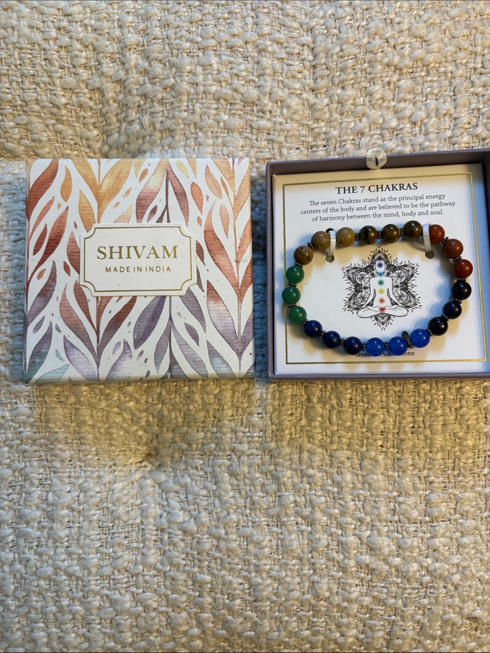 Shivam Multicolor 7-Chakra Beaded Bracelet